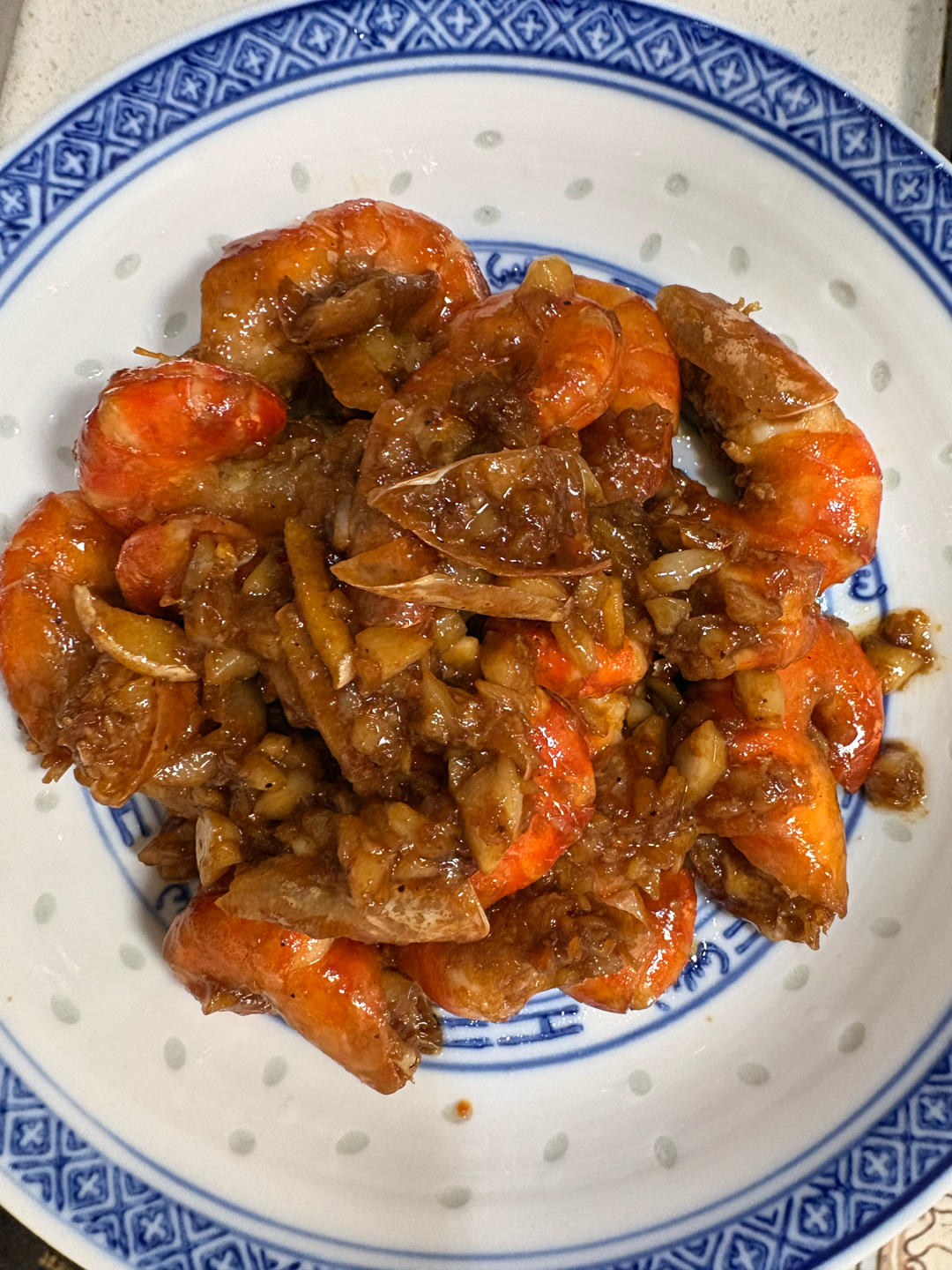 黄油芥末蒜蓉罗氏虾的做法