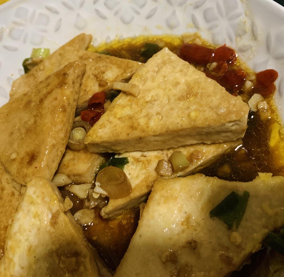 焖煎豆腐