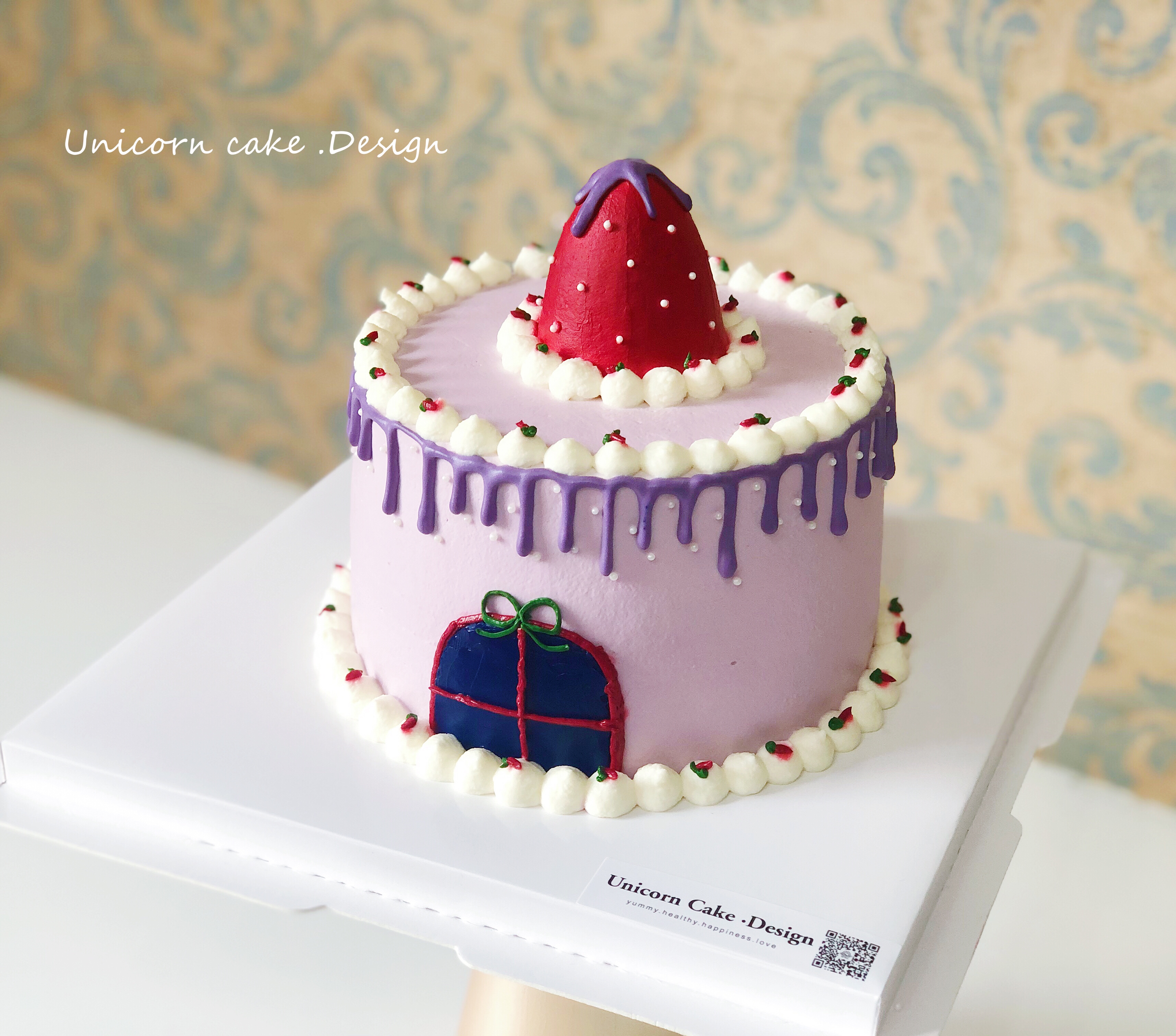 网红草莓房子蛋糕的秘密
