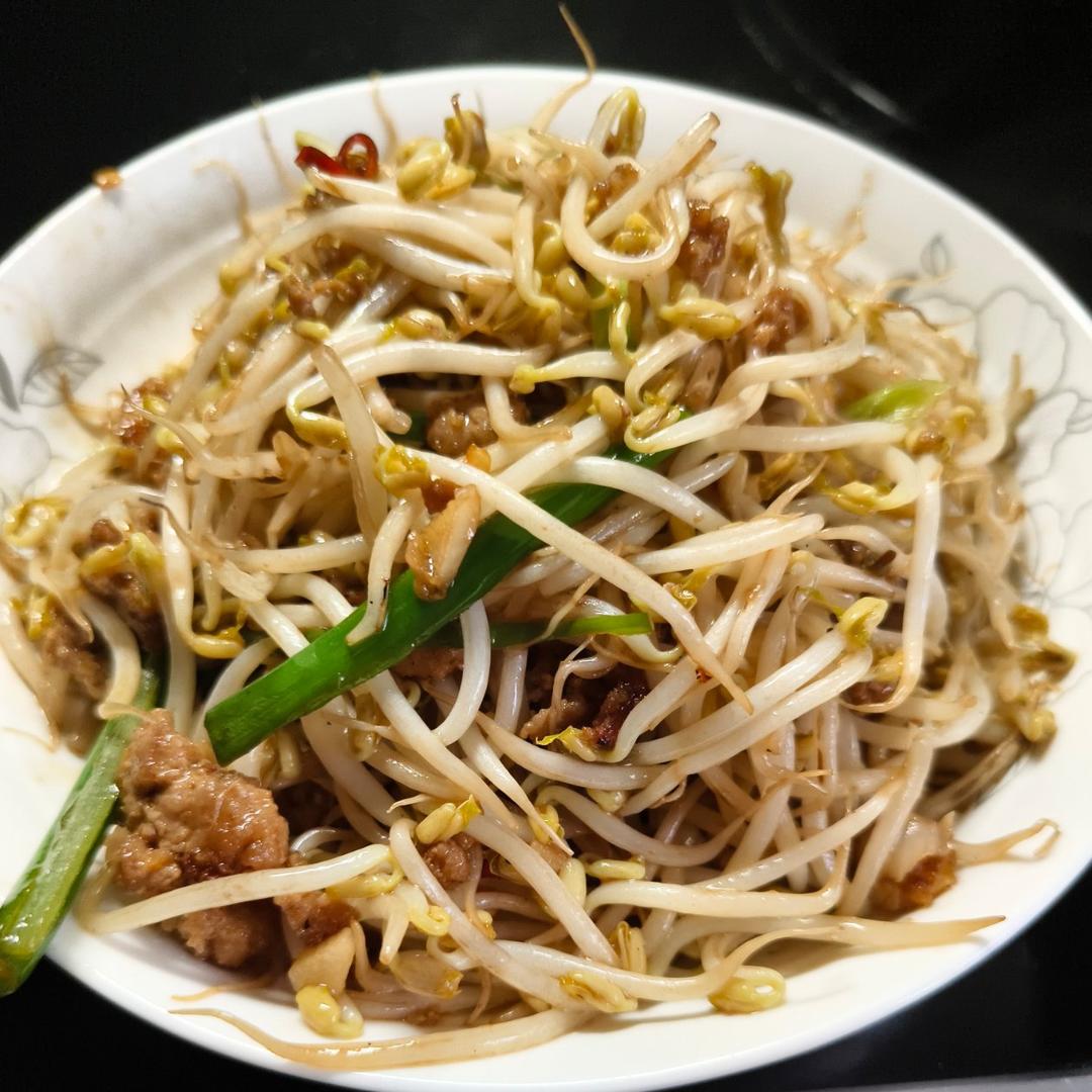 家常炒豆芽