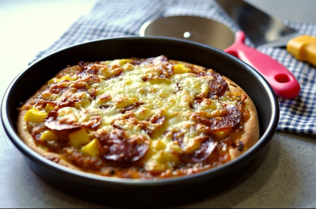 夏威夷pizza（附饼底冷冻法）