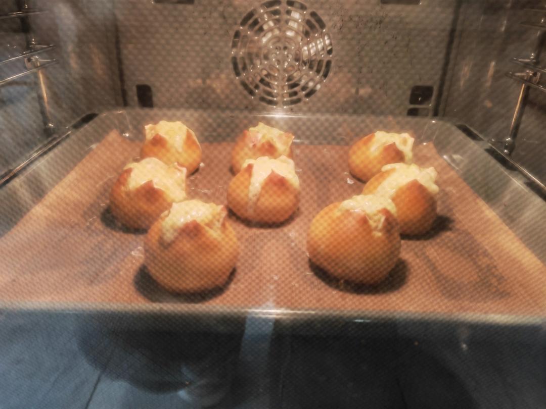 芝士咖喱火腿土豆碱水球