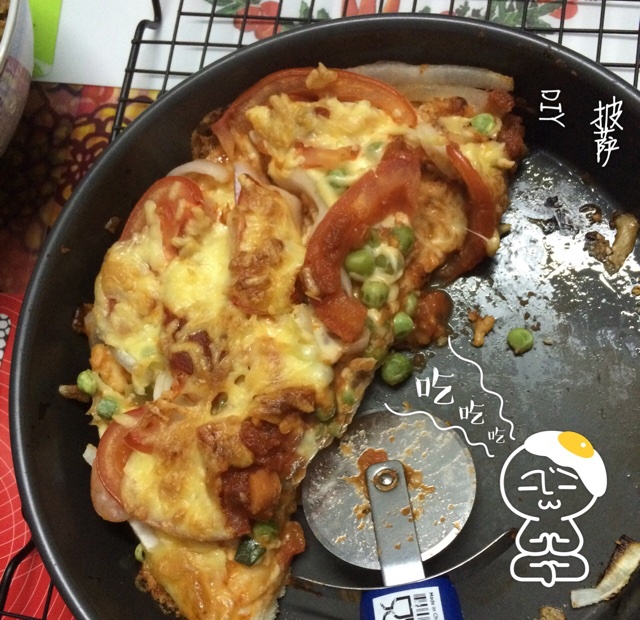 厚底鲜虾培根披萨