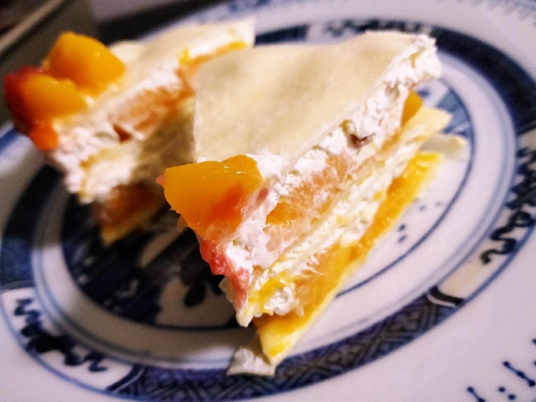 芒果千层蛋糕，100%成功告别煎皮无能