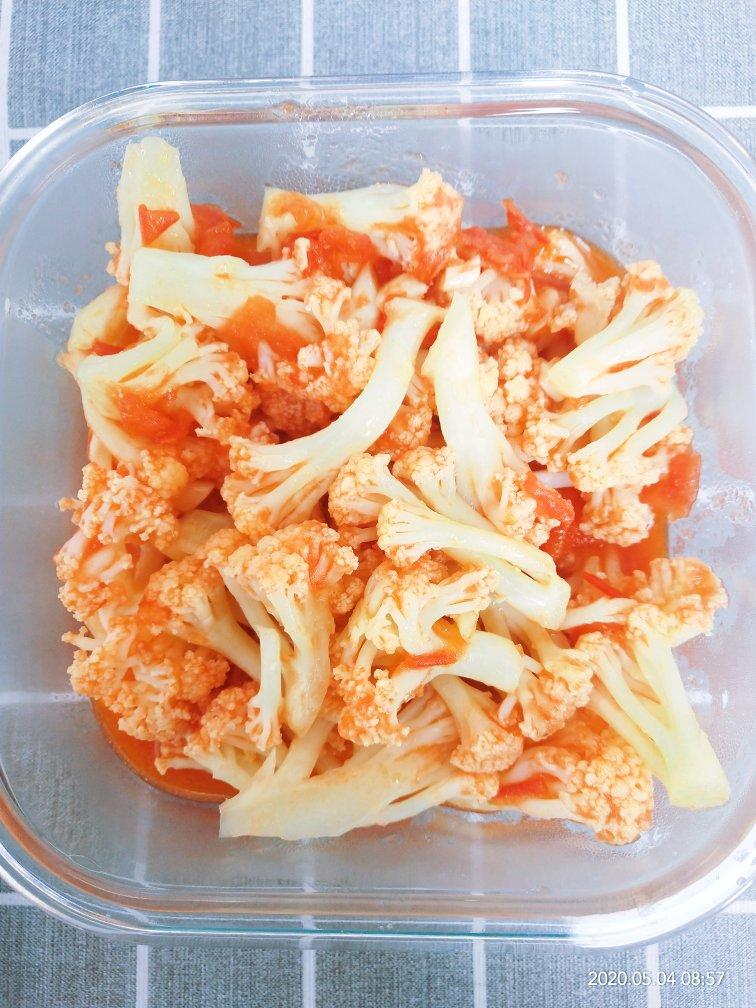 有机花菜炒西红柿