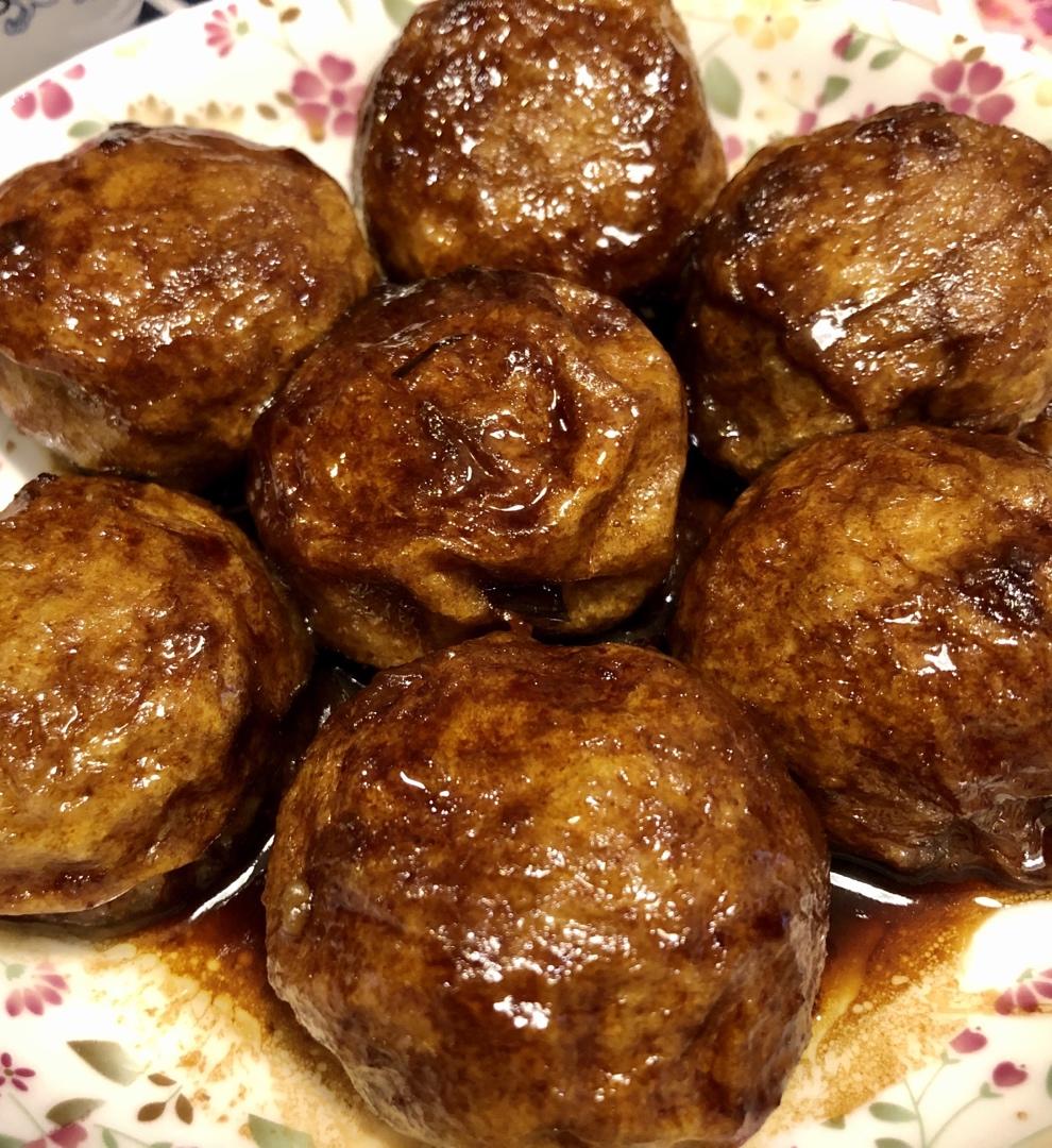 红烧油面筋塞肉