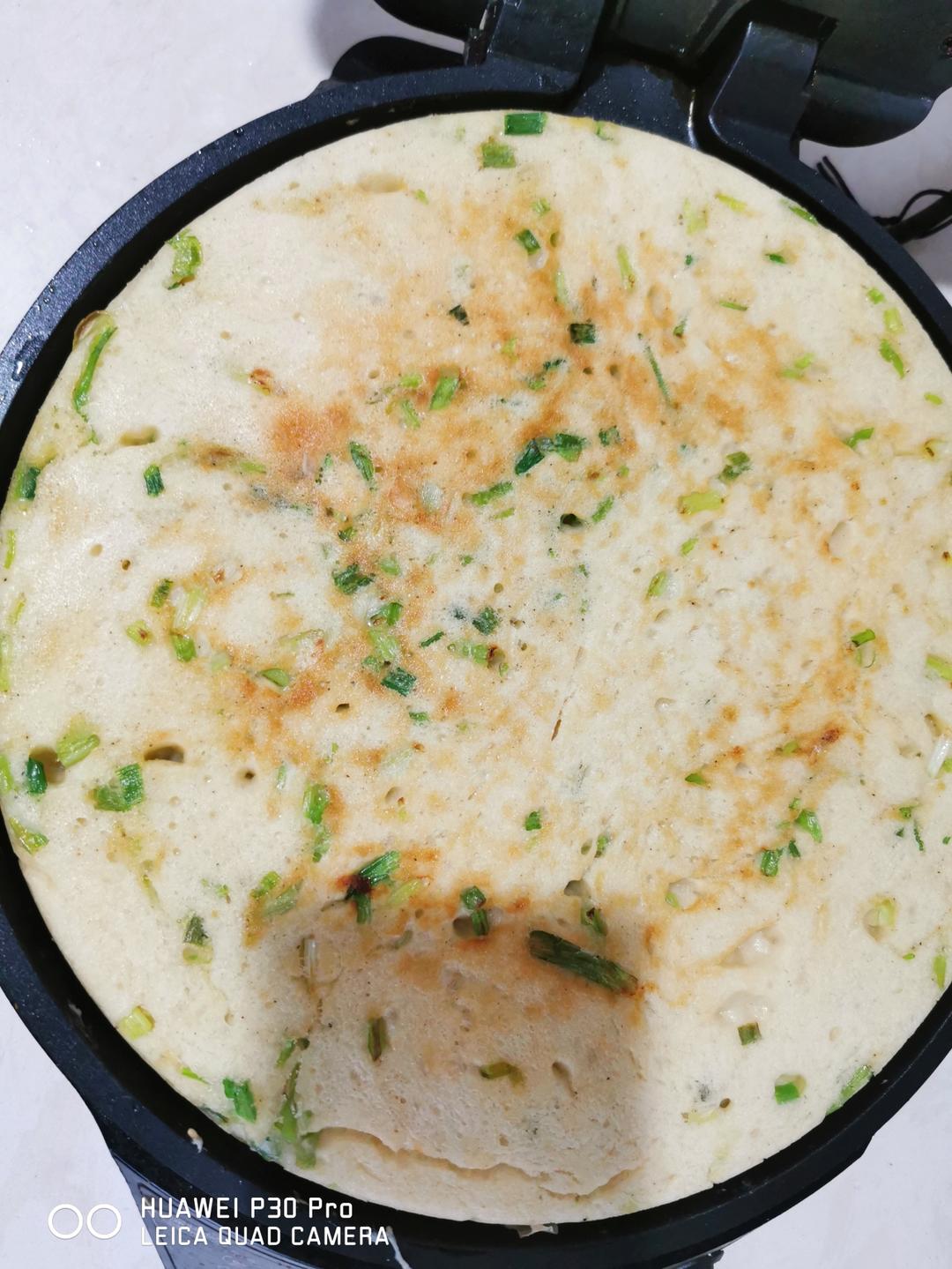 手不沾面做发面大饼