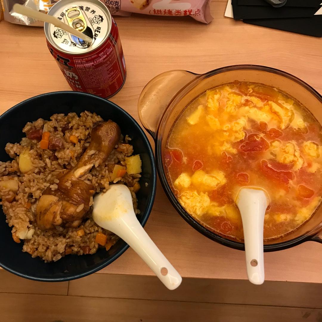 两只鸡腿饭——电饭煲轻松做