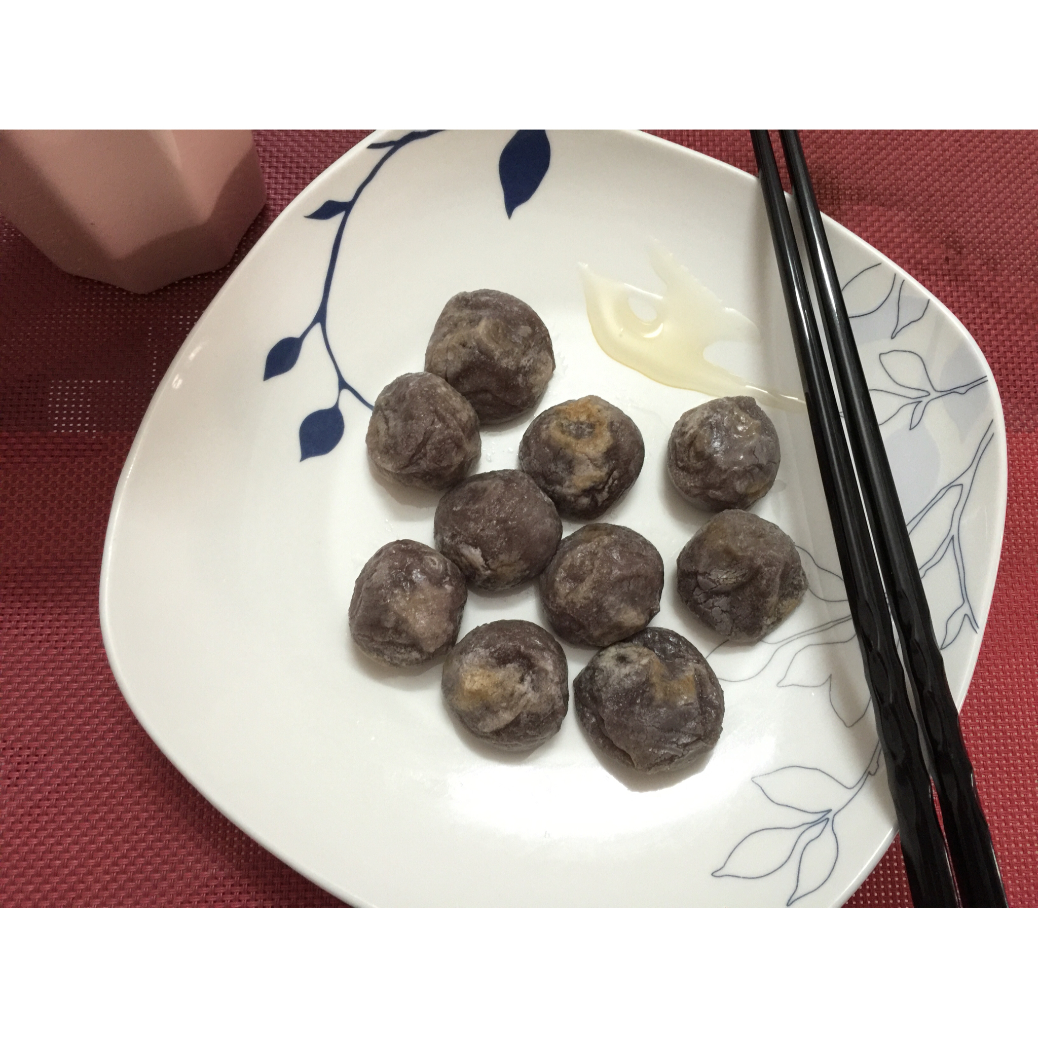 平底锅煎汤圆