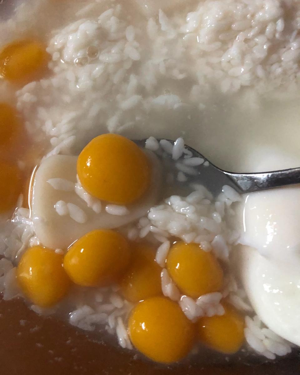 补血养颜，暖宫驱寒的红糖酒酿南瓜小圆子