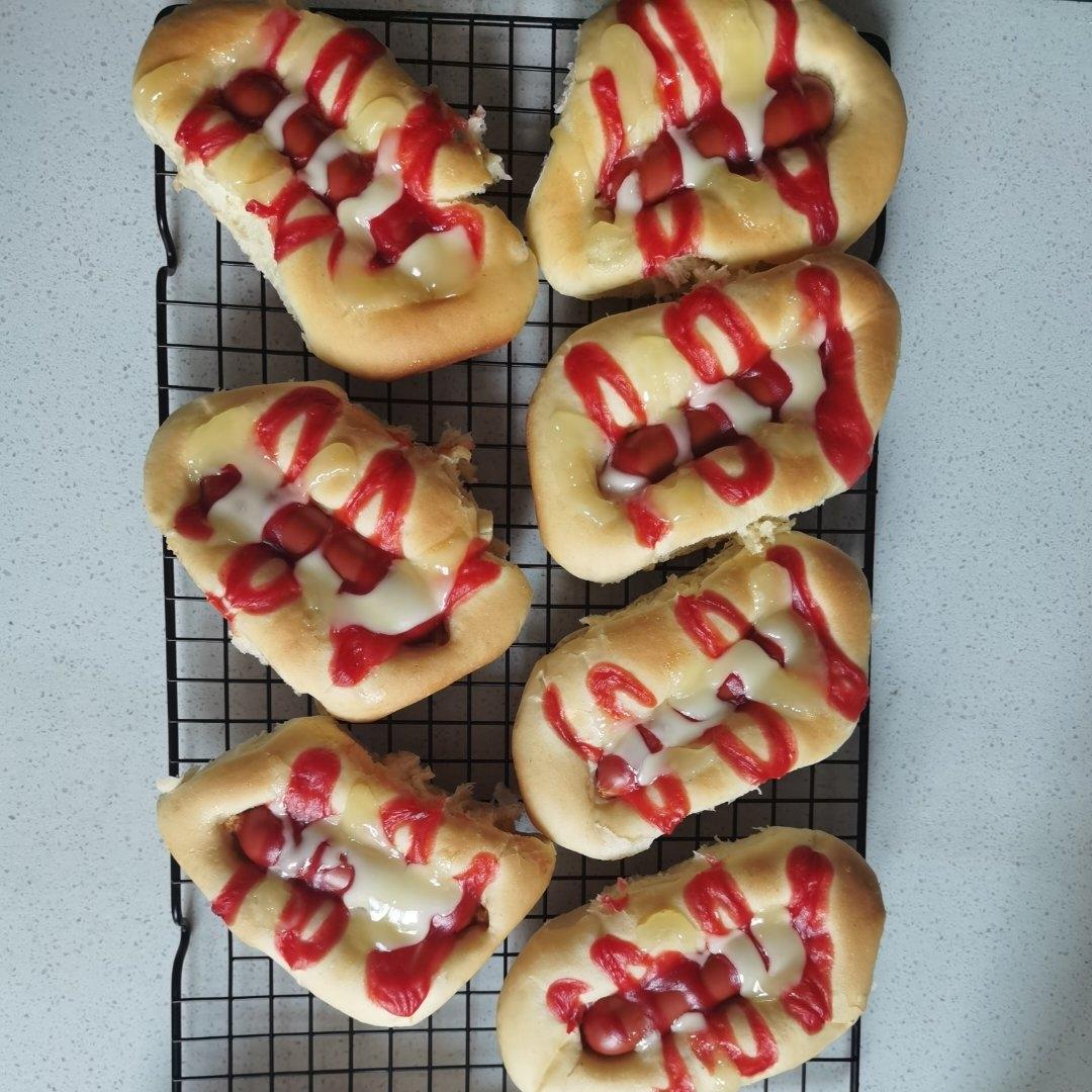 超简单葱香肠仔包，不用整形零失败的早餐包