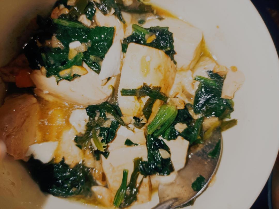 菠菜豆腐