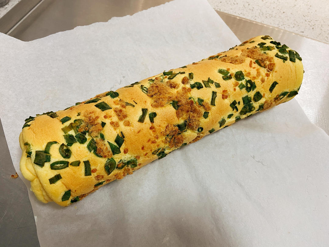 香葱肉松卷 蛋糕卷-无敌美味