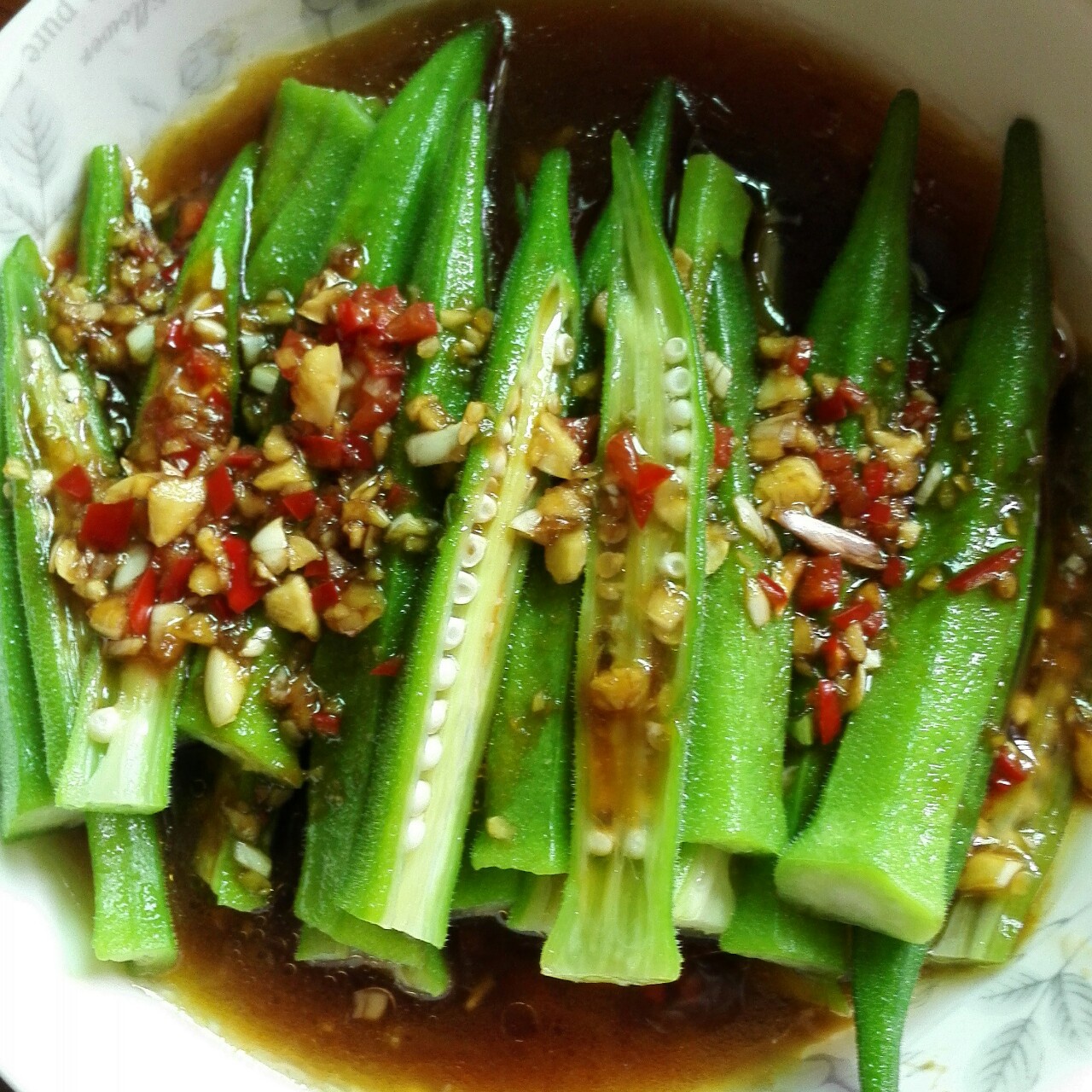 凉拌秋葵