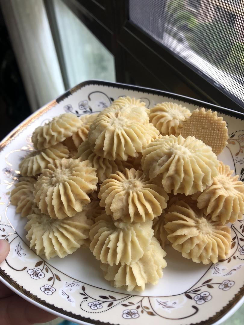 超级酥的玉米油版曲奇饼干