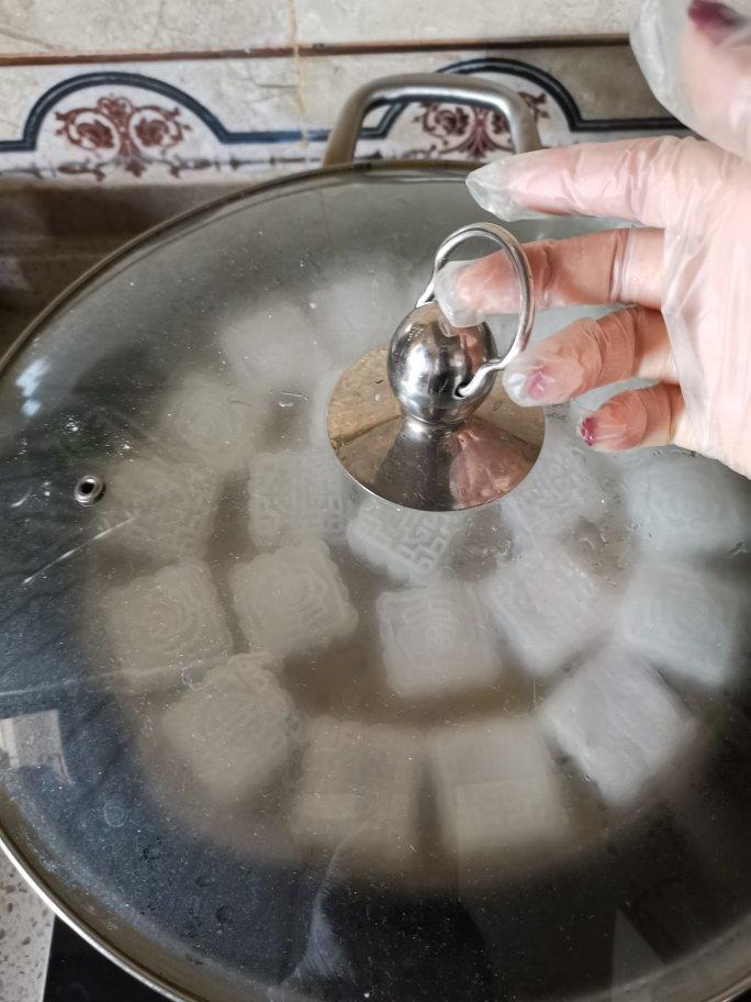 水晶西米紫薯糕