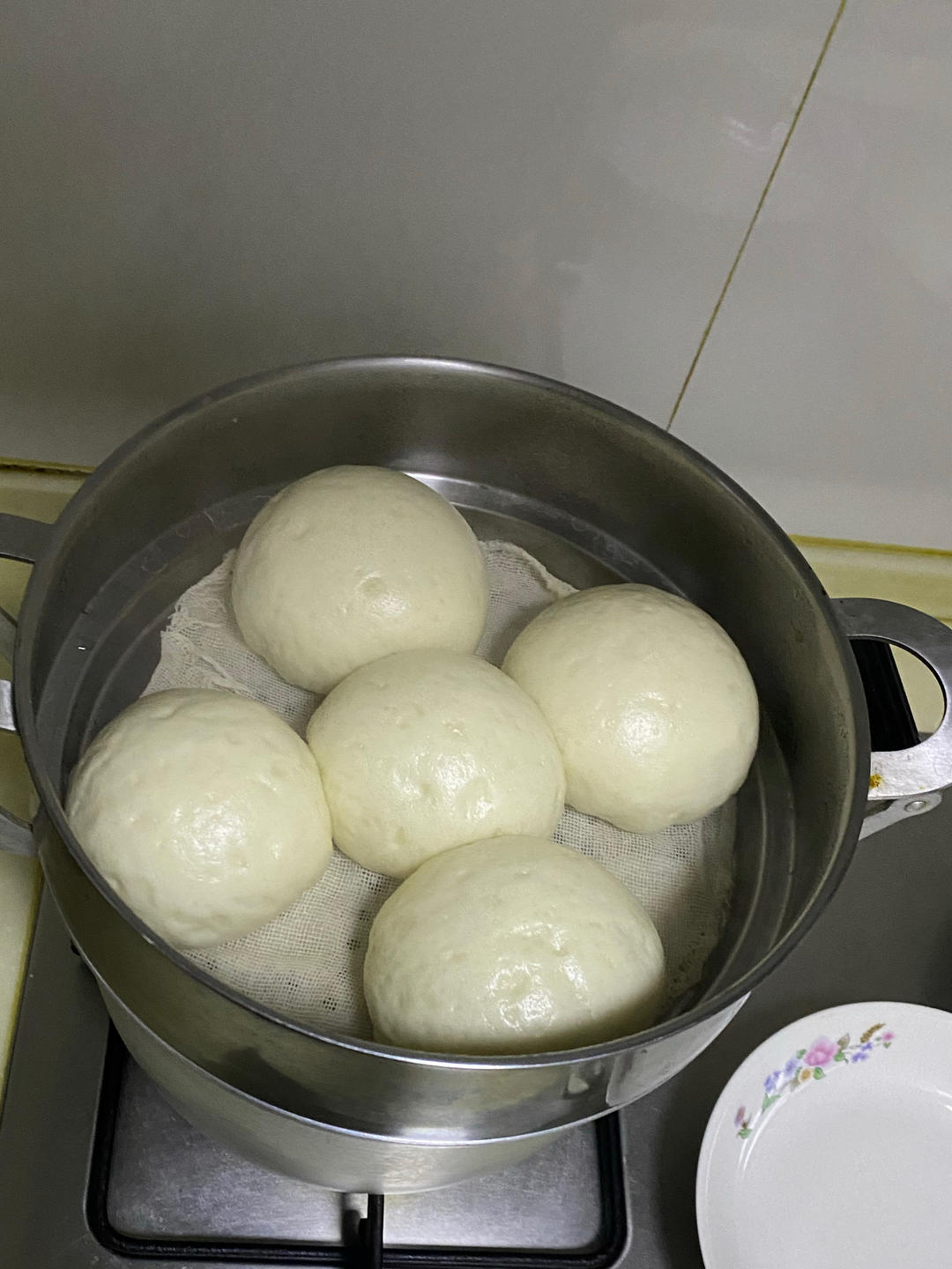 高筋面粉馒头。记录用量