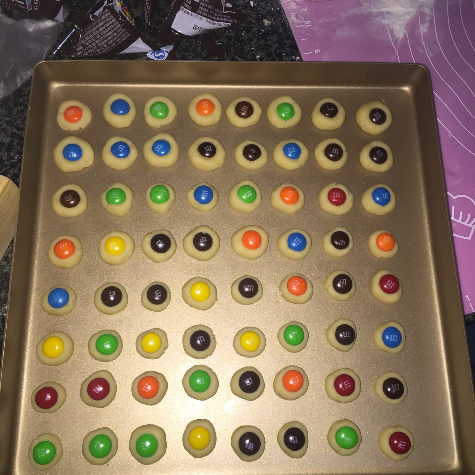 椰子味迷你MM豆曲奇小饼