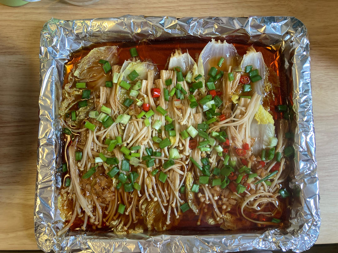 锡纸金针菇&娃娃菜
