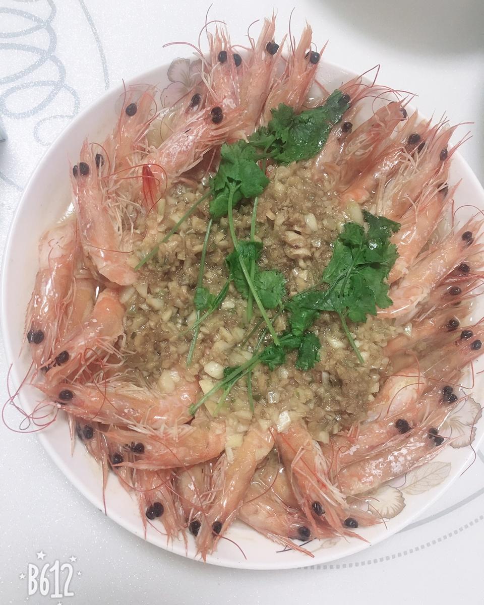 蒜蓉蒸虾