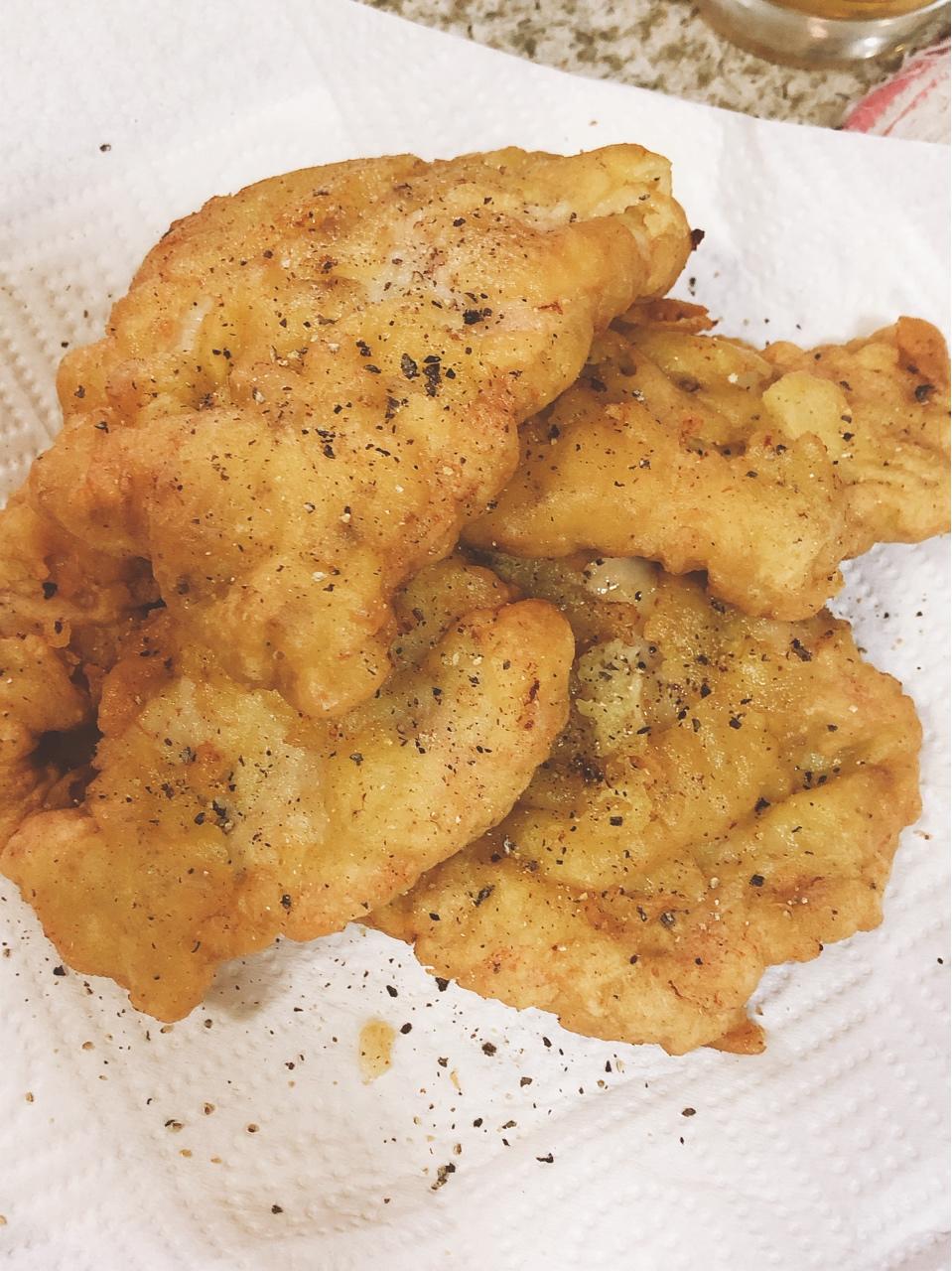 树缠做的蛋汁椒盐大排