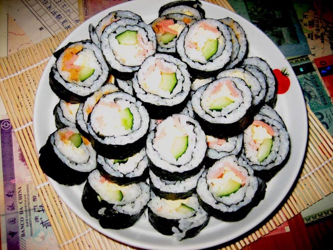 怎样做寿司卷（细卷）