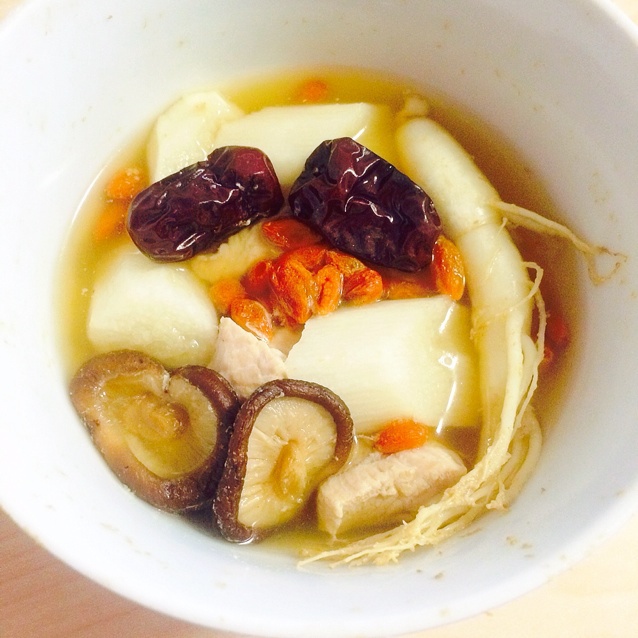 香菇炖鸡腿