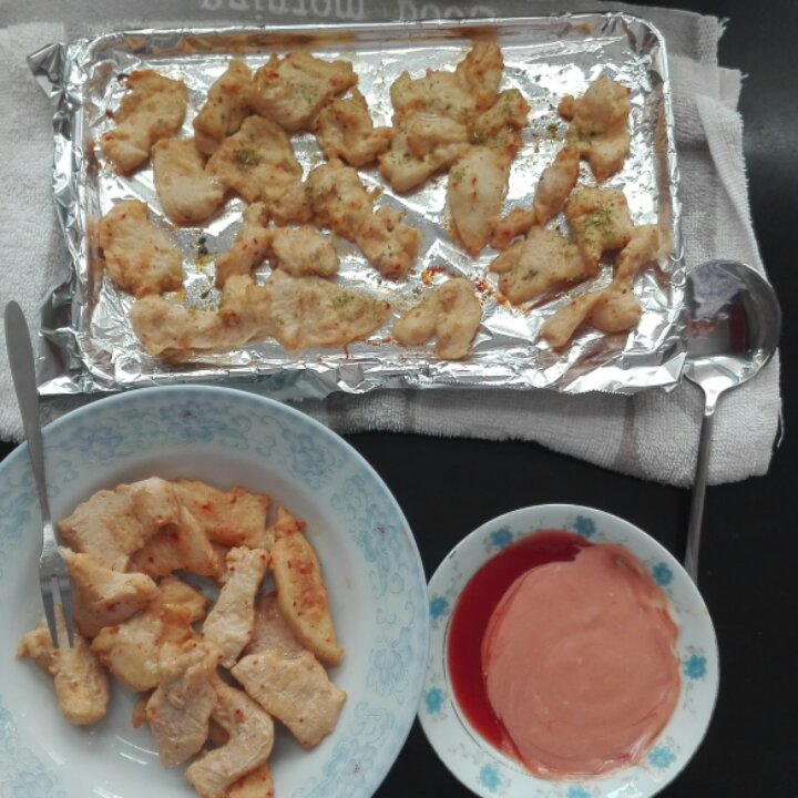 *懒人版肉香四溢烤肉*烤鸡肉串