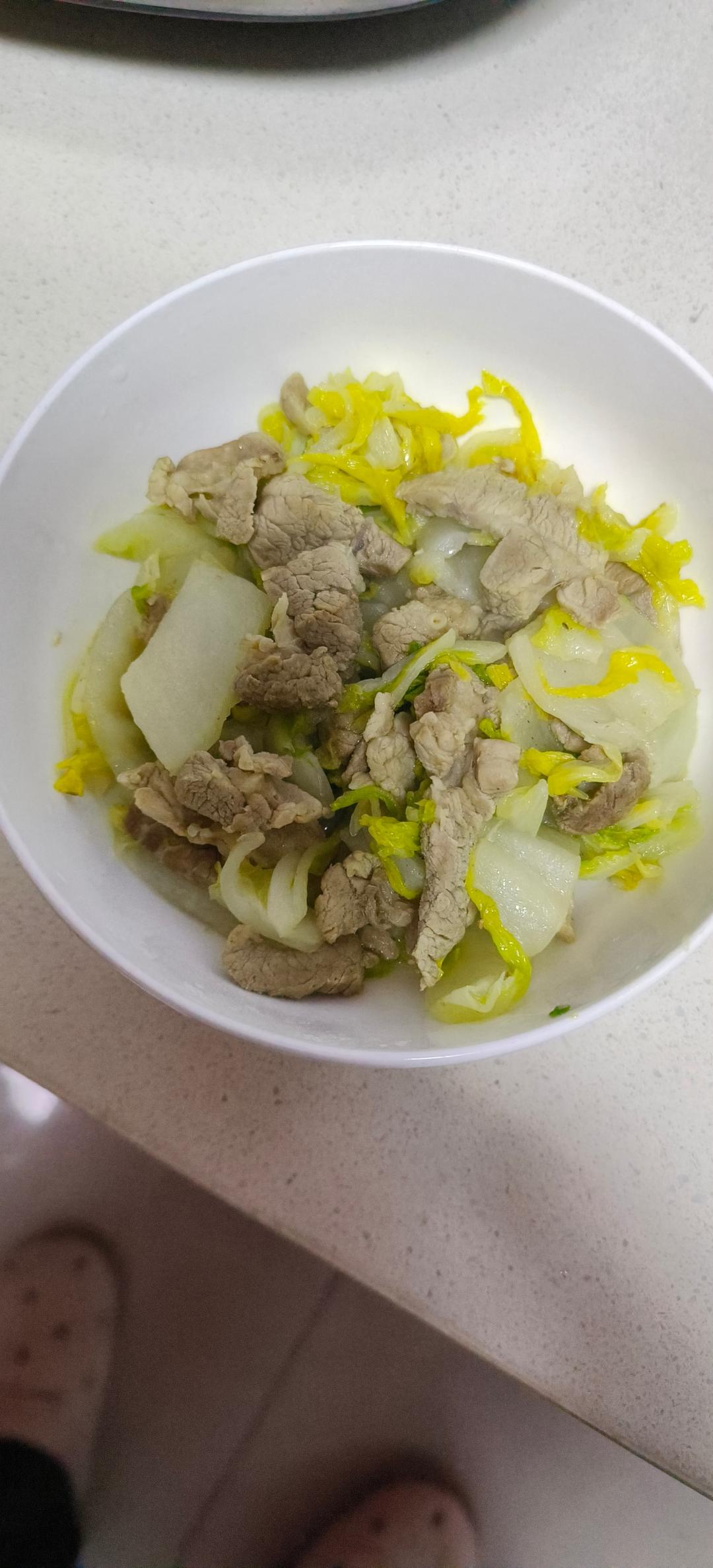 大白菜炒肉片