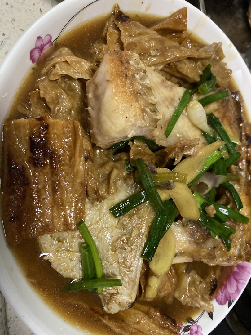 （腐竹）支竹焖鱼腩