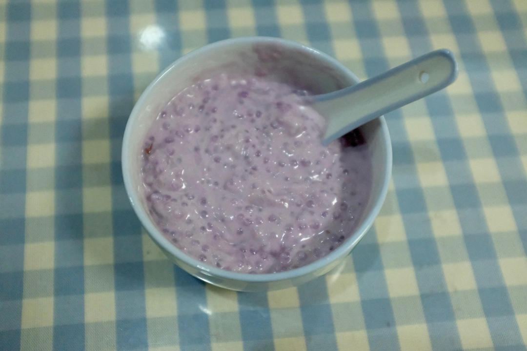 紫薯椰奶西米露