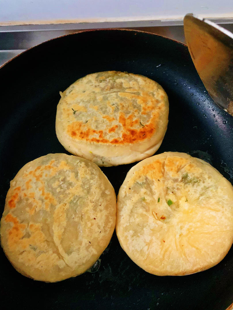 白菜豆腐馅饼