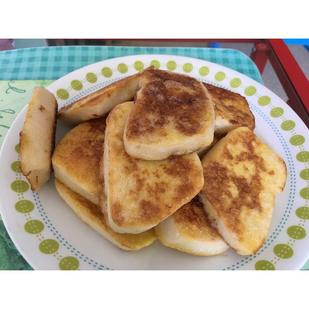鸡蛋煎馒头片