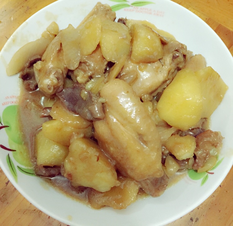 土豆炖鸡翅（快手零失败）