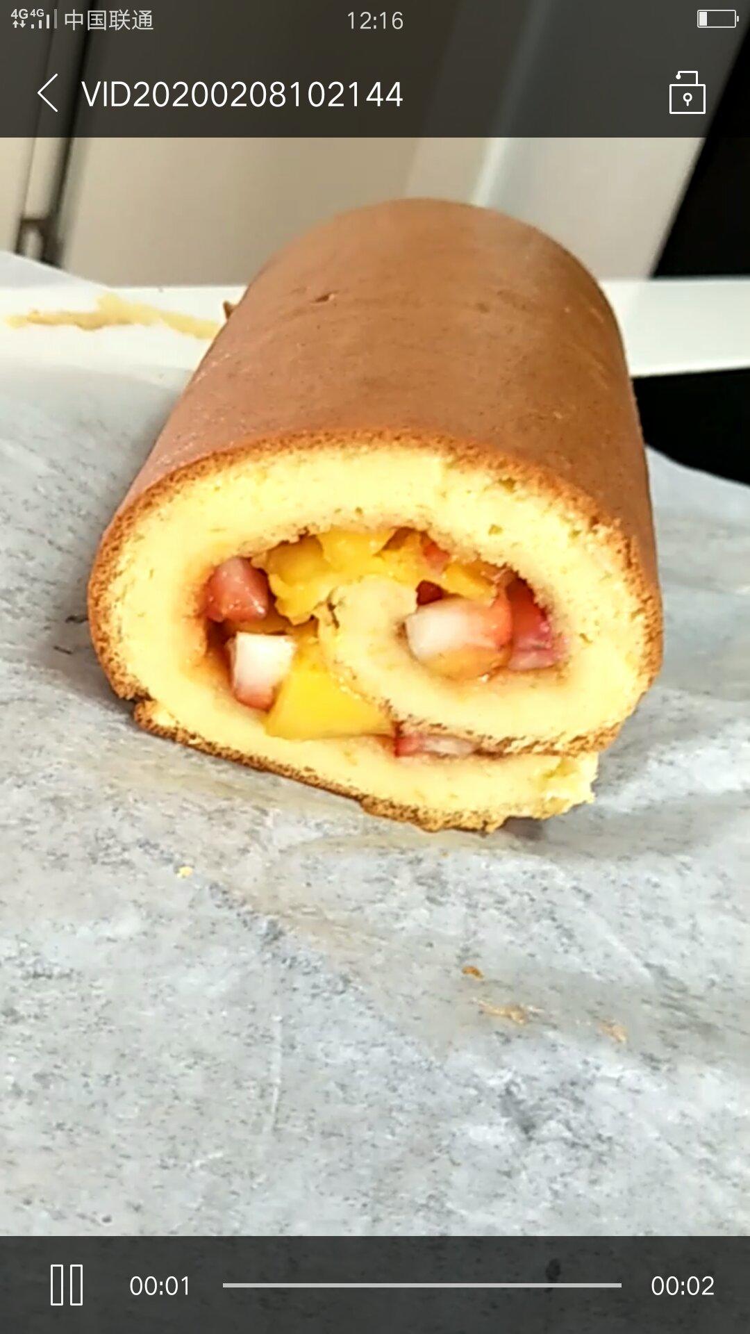 原味蛋糕卷