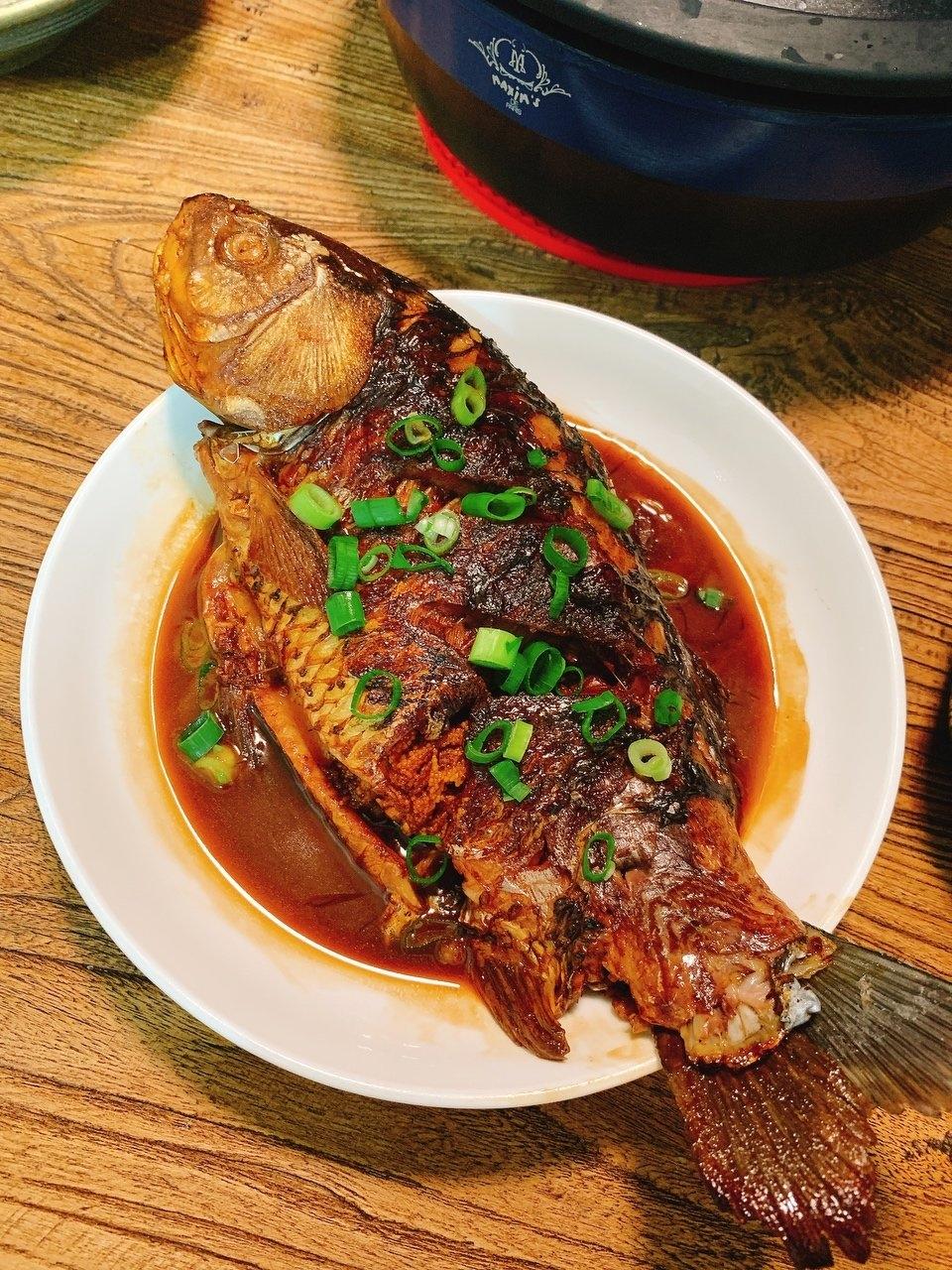 家常红烧鲫鱼马克西姆不粘锅