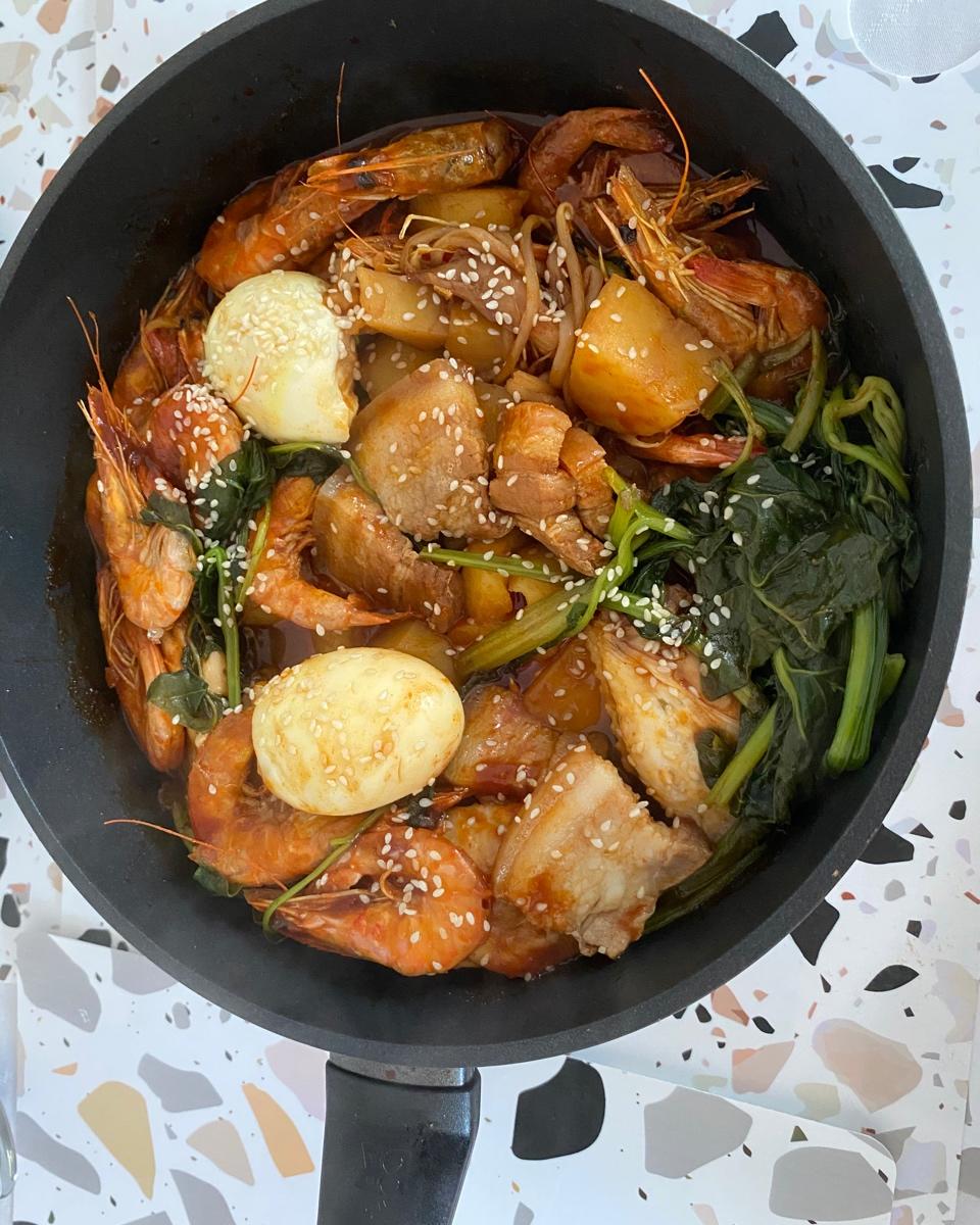 鸡翅大虾三汁焖锅