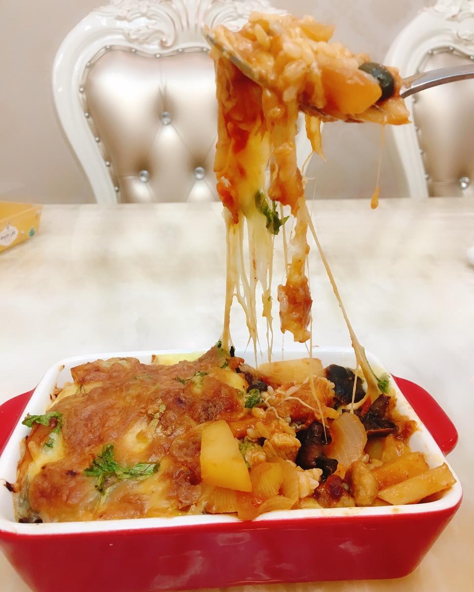 番茄鸡肉浓情焗饭【两人份】