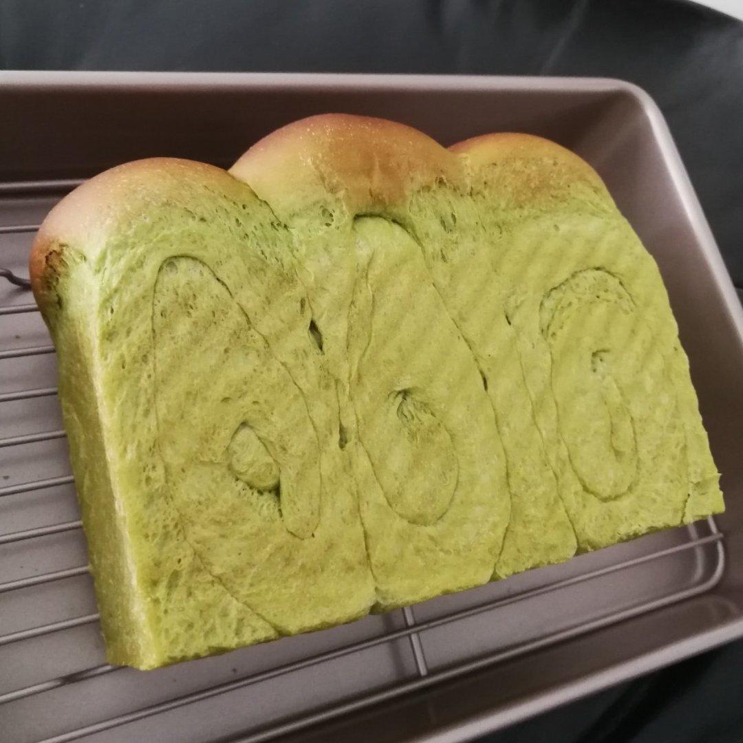抹茶蜜豆吐司
