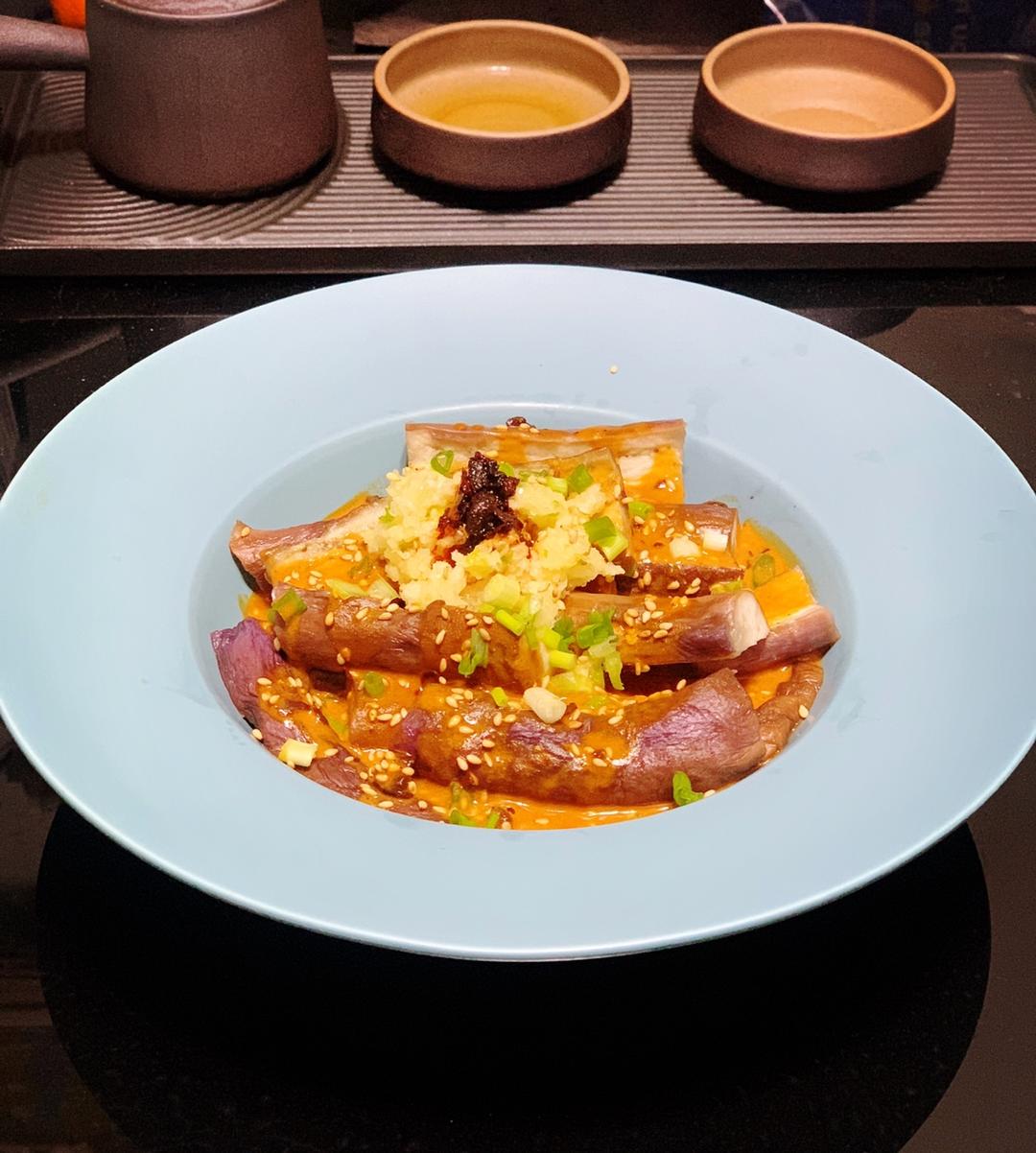 凉拌蒸茄子