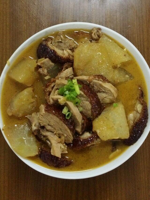 烤鸭烧冬瓜（简易好吃）的做法