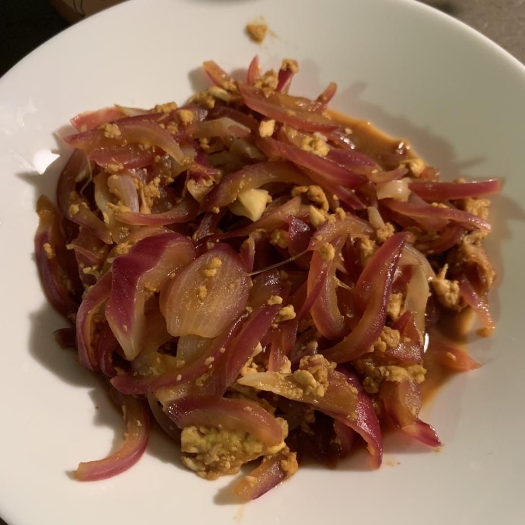 糖醋洋葱炒鸡蛋