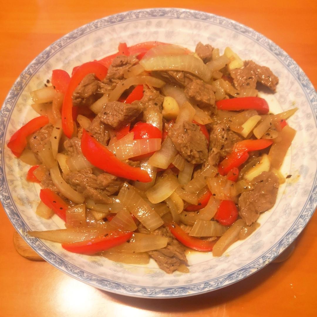 黑蒜子牛肉粒