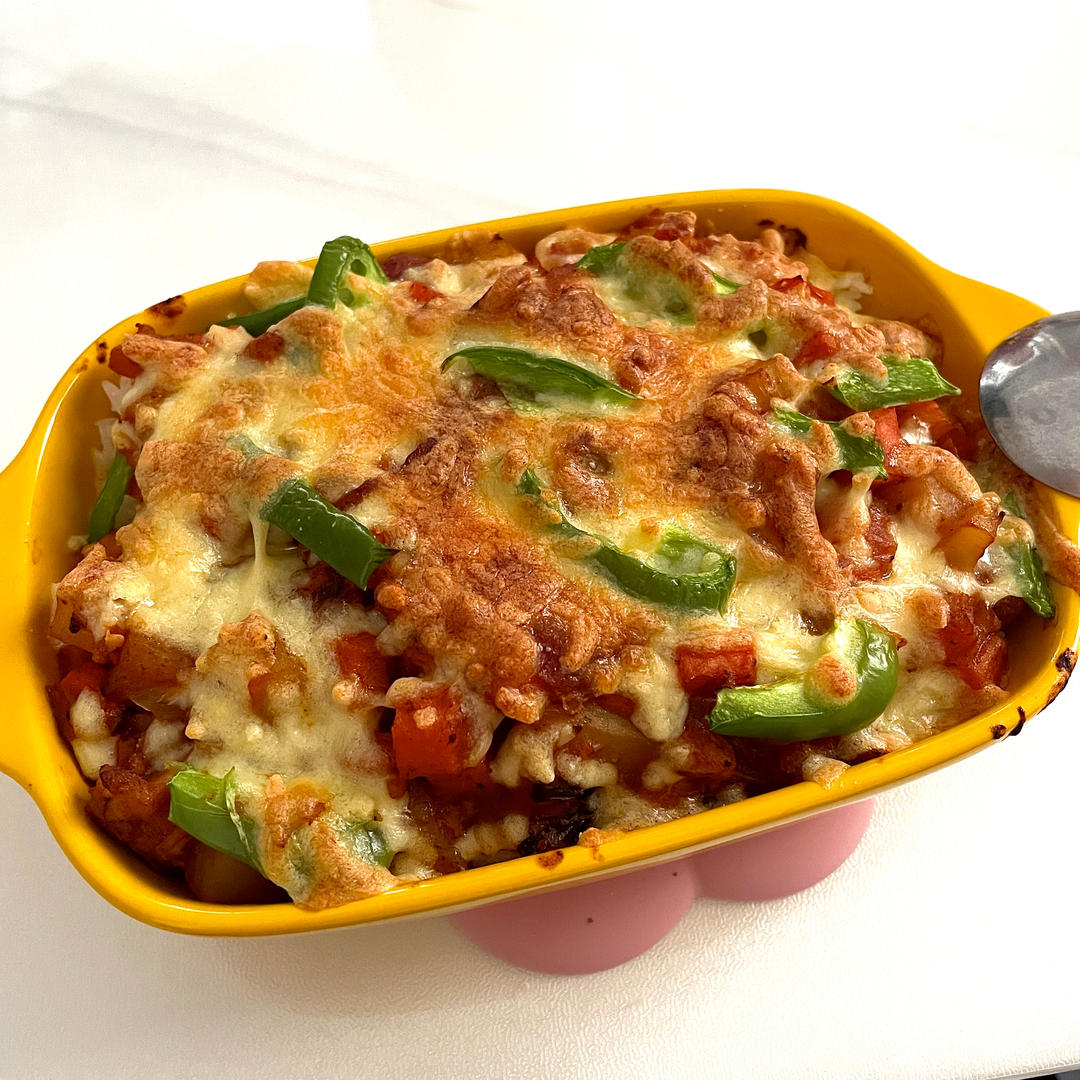 番茄鸡肉浓情焗饭【两人份】