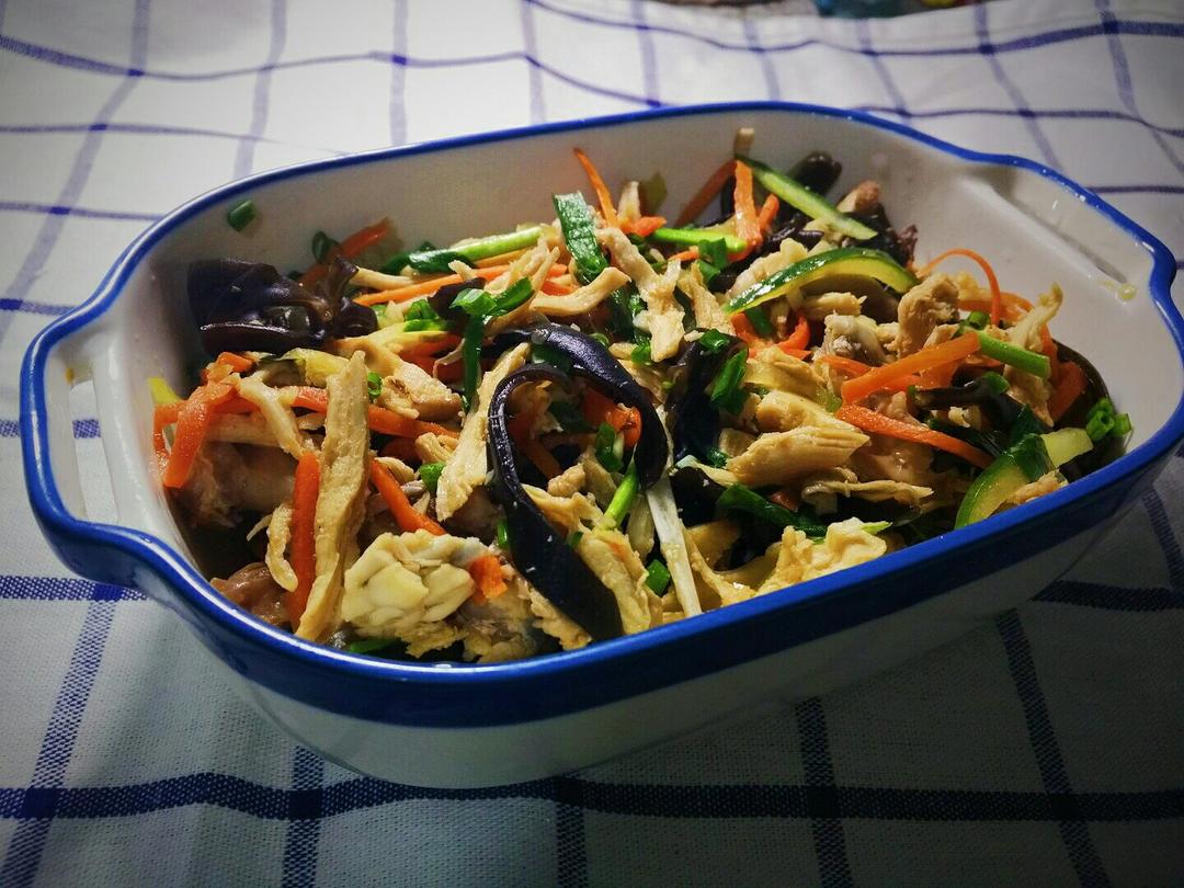 减脂健身｜凉拌手撕鸡丝（香辣&麻油版）