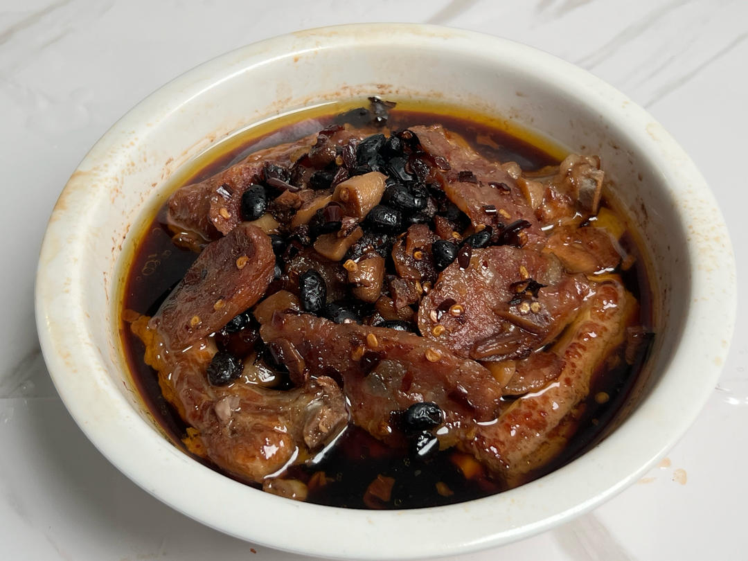 香肠蒸排骨