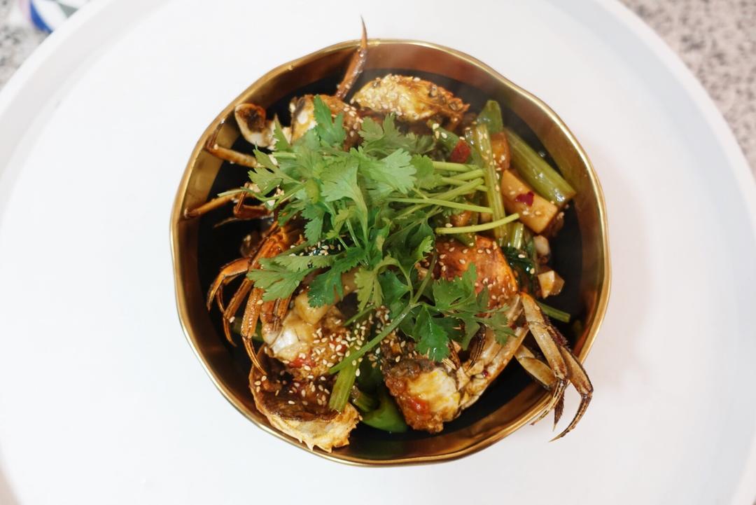 超详细版吮指香辣蟹炒年糕 | 大闸蟹最美妙的味道