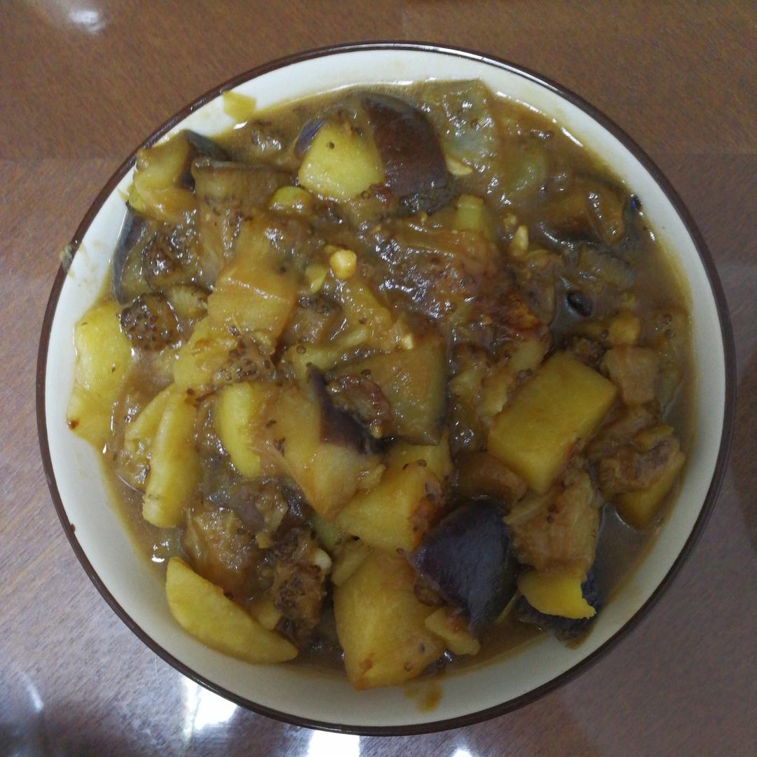 平常99做的茄子炖土豆东北详细版