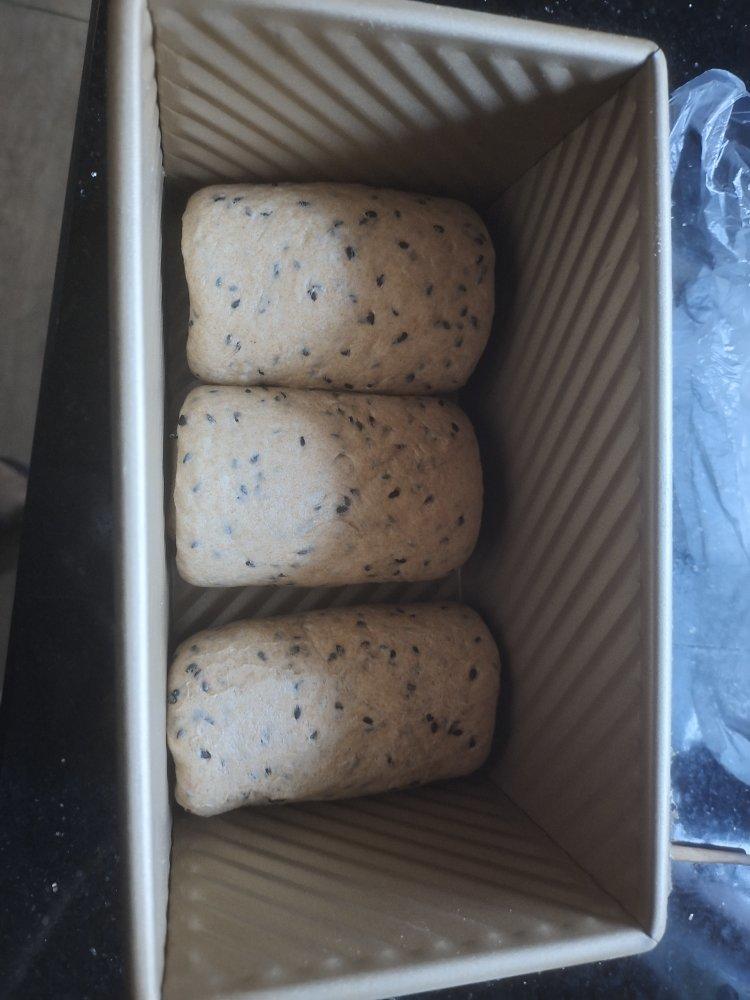 100%全麦酸奶黑芝麻吐司