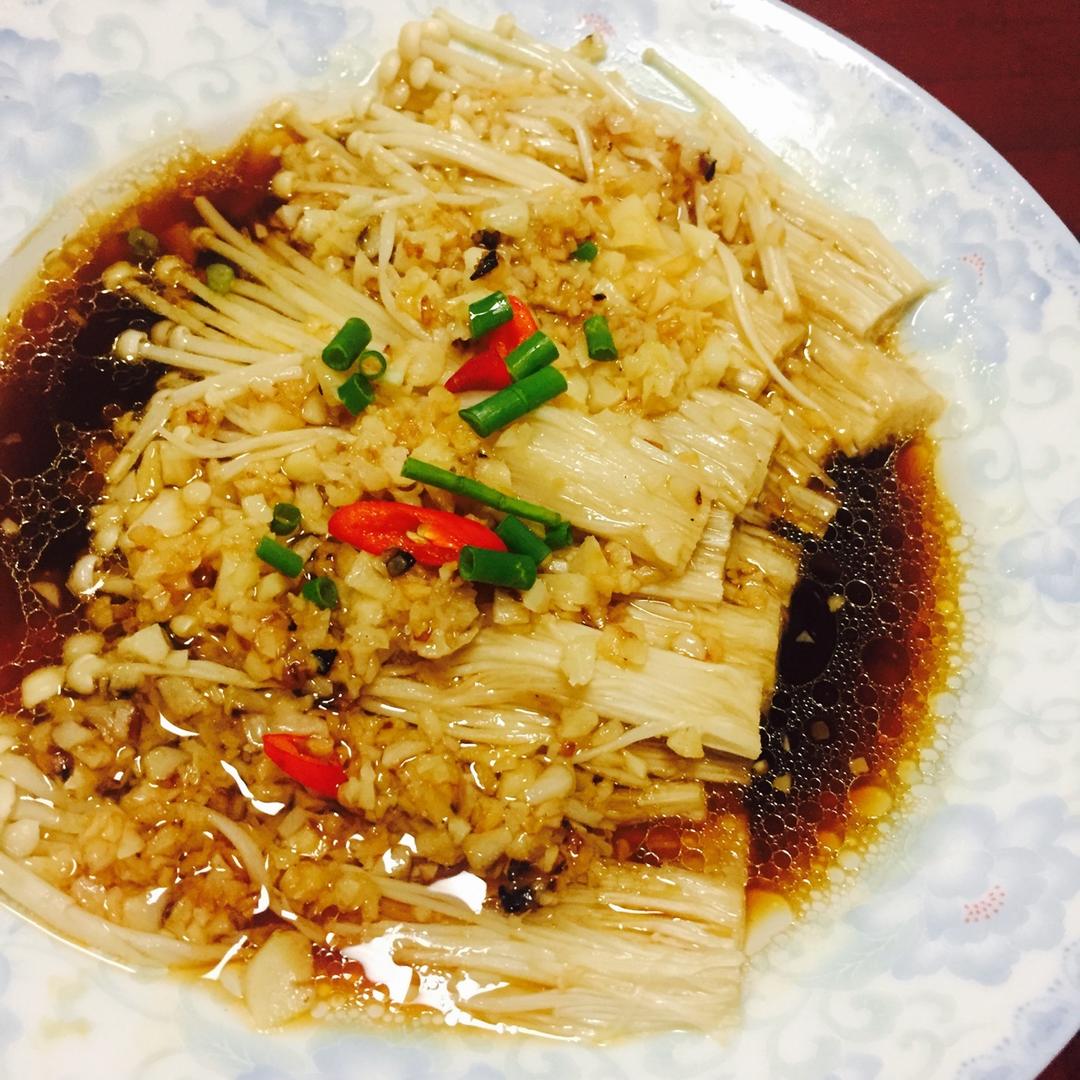 蒜蓉蒸金针菇